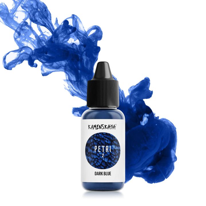 Gyanta tinták KAMENSKAYA PETRI 15ml – Petri 2 sötétkék