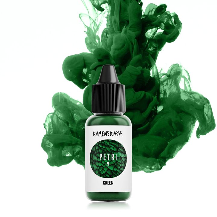 Gyanta tinták KAMENSKAYA PETRI 15ml – Petri 9 zöld