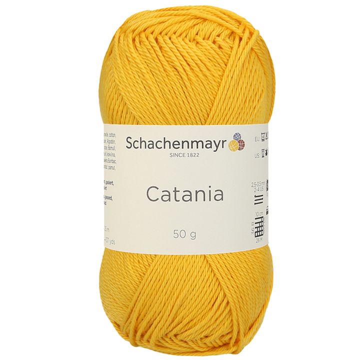 Pamutfonal Schachenmayr SMC Catania 50 g – 00208 sárga