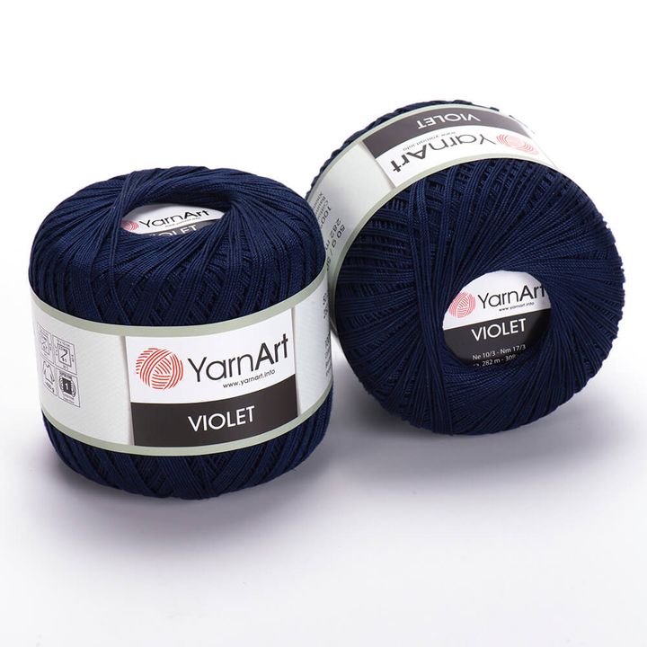 Pamut fonal YarnArt Violet 50 g – 0066 tengerész kék