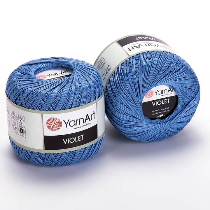 Pamut fonal YarnArt Violet 50 g – 5351 kék