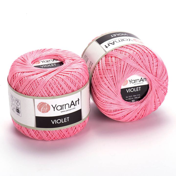 Pamut fonal YarnArt Violet 50 g – 6313 rózsa