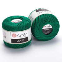 Pamut fonal YarnArt Violet 50 g – 6334 zöld