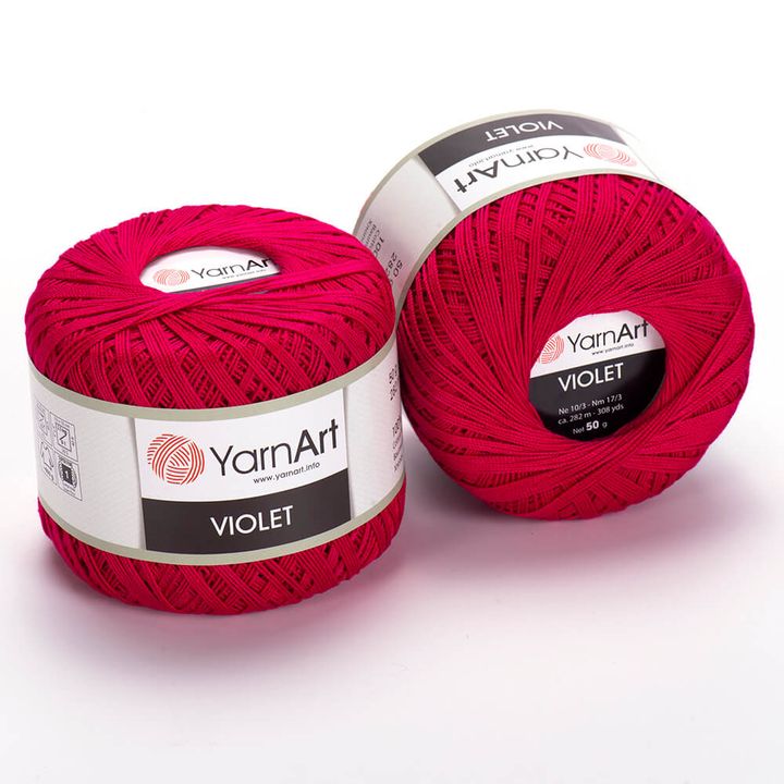 Pamut fonal YarnArt Violet 50 g – 6358 fukszia