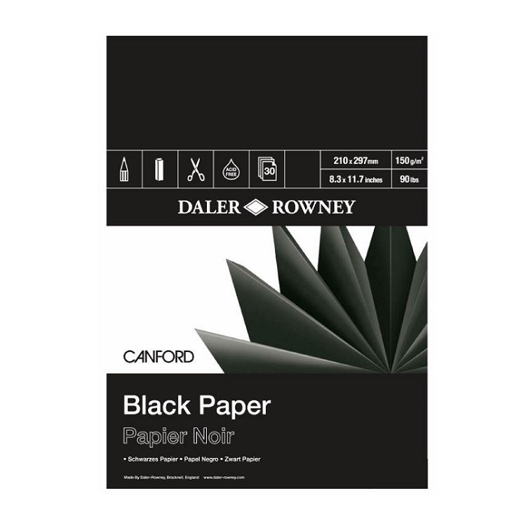 Fekete vázlattömb Daler-Rowney Canford – Rowney Canford A3