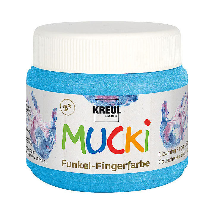 Csillogó ujjfesték 150 ml MUCKI – MUCKI Diamond blue