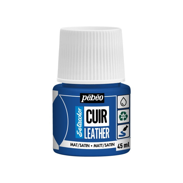 Bőrfesték Pebeo Setacolor matt/satin 45 ml – türkizkék