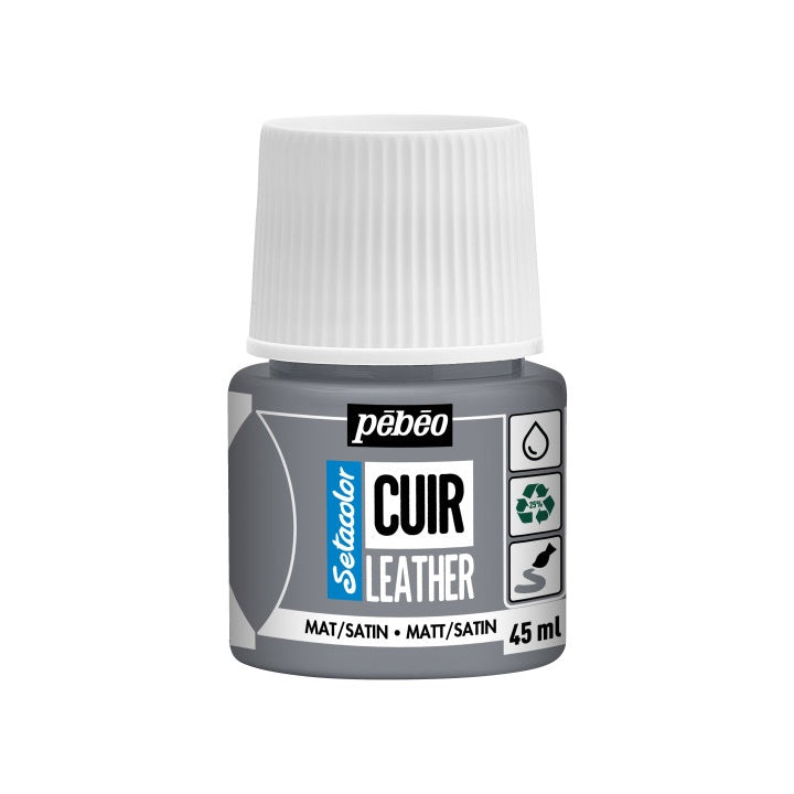 Bőrfesték Pebeo Setacolor matt/satin 45 ml – extrém fekete