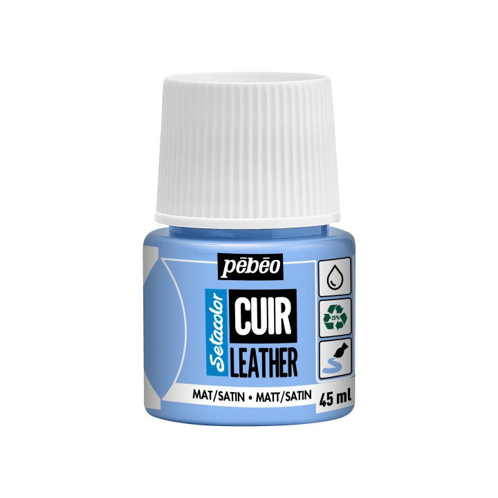 Bőrfesték Pebeo Setacolor matt/satin 45 ml - jégkék