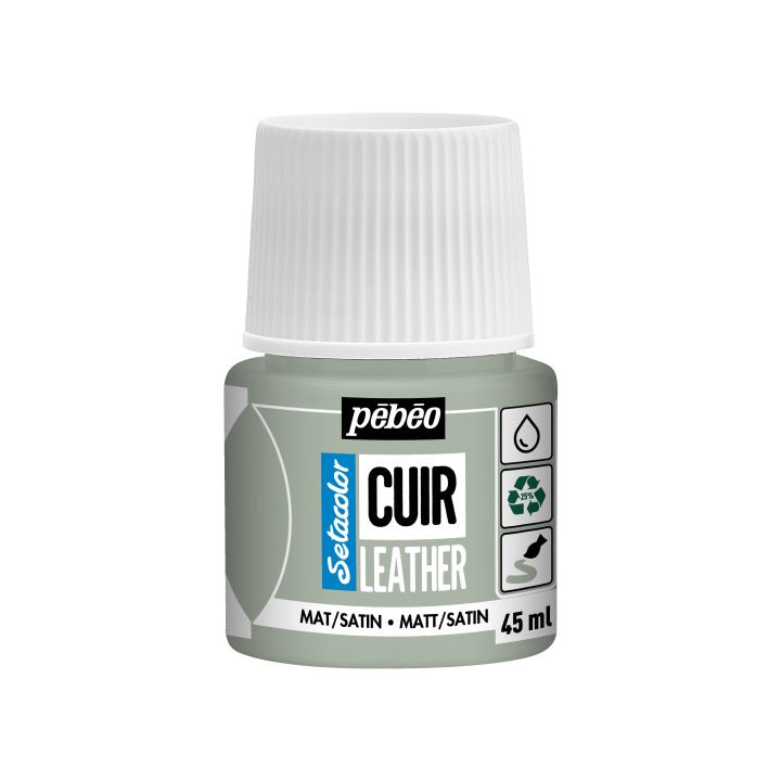 Bőrfesték Pebeo Setacolor matt/satin 45 ml - zsályazöld