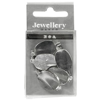 Bross alap ezüst színű 20 x 15 mm - 5 db
