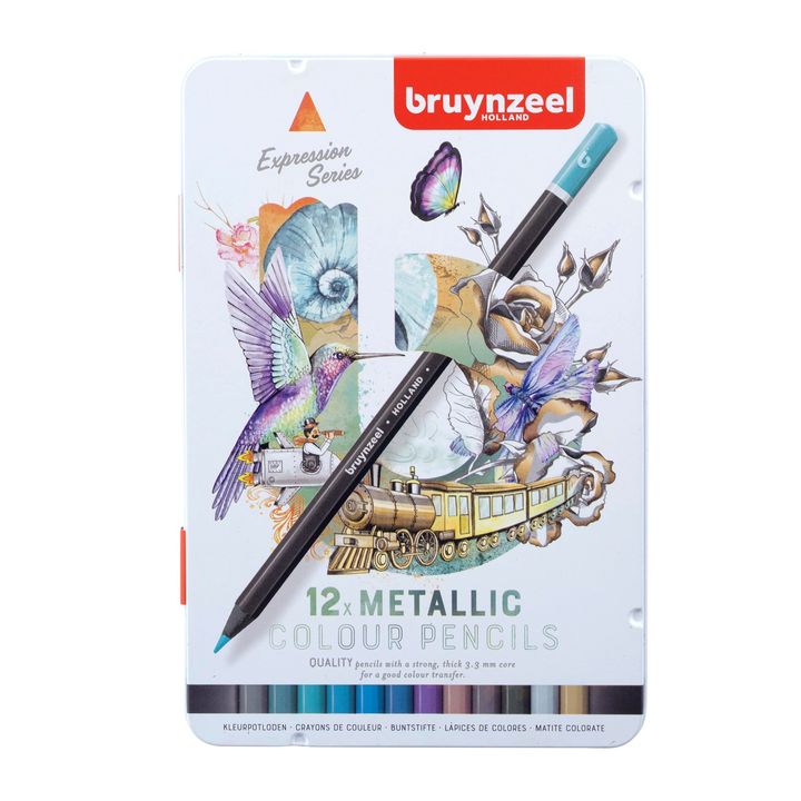 Bruynzeel Metálszínű Színes Ceruzák - 12 db (1)