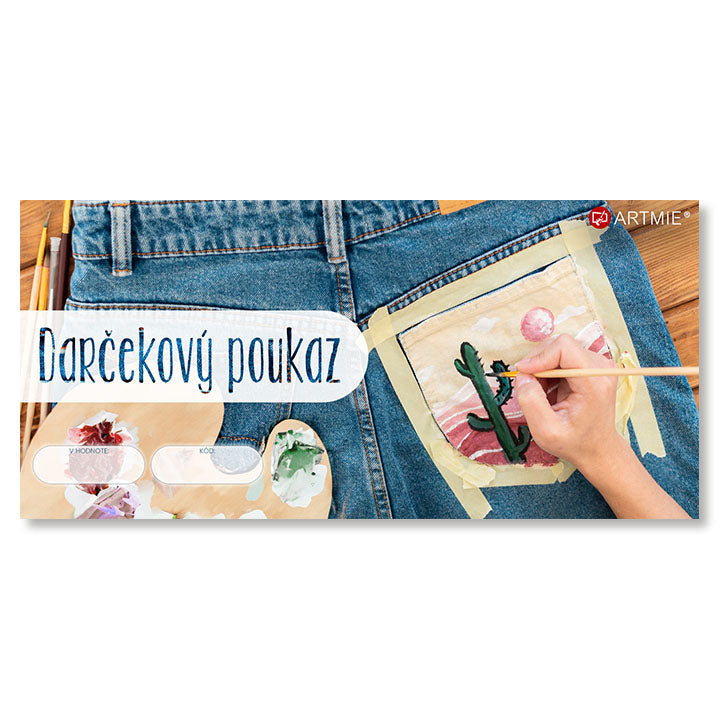 Ajándékutalvány textil és bőr festéshez – 100 EUR