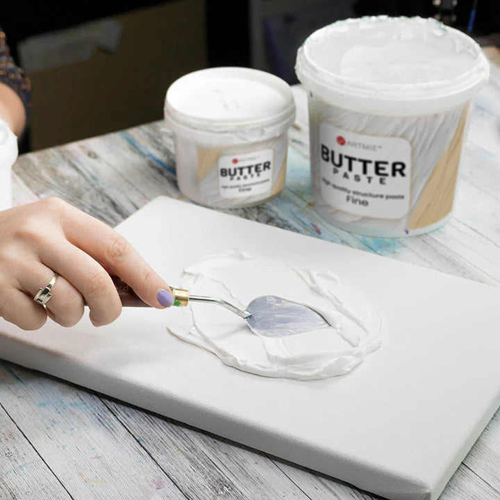 ARTMIE Butter Fine domborpaszta felviteli technikája vászonpanelre