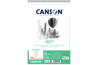 Canson 1557 finomszemcsés vázlattömb 180 g/m² A4, 30 lapos spirálos