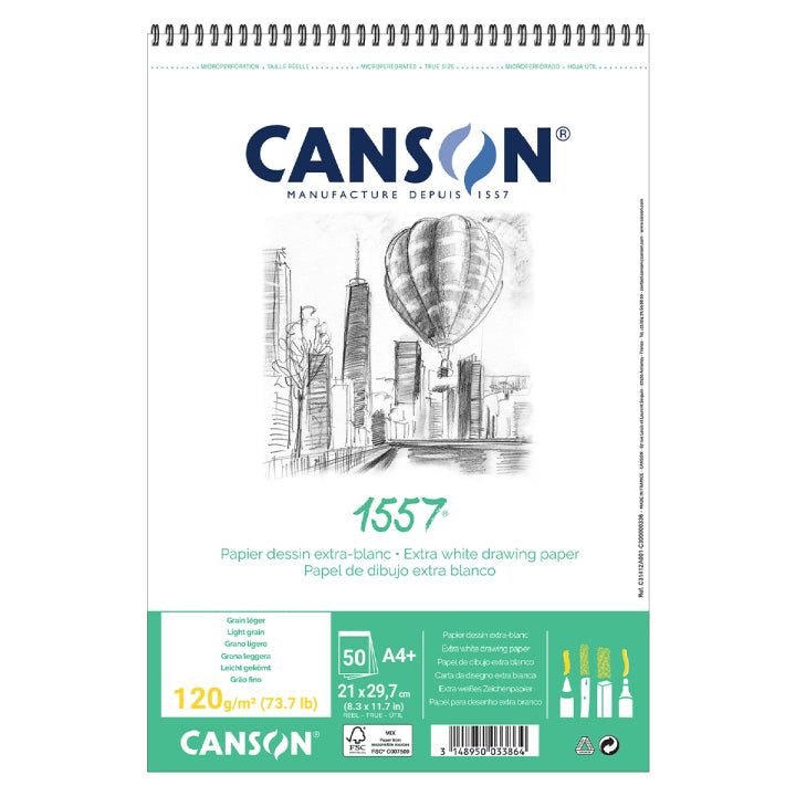 CANSON 1557 vázlattömb - 120 g, 50 lap