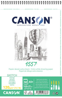 CANSON 1557 vázlattömb - 120 g, 50 lap