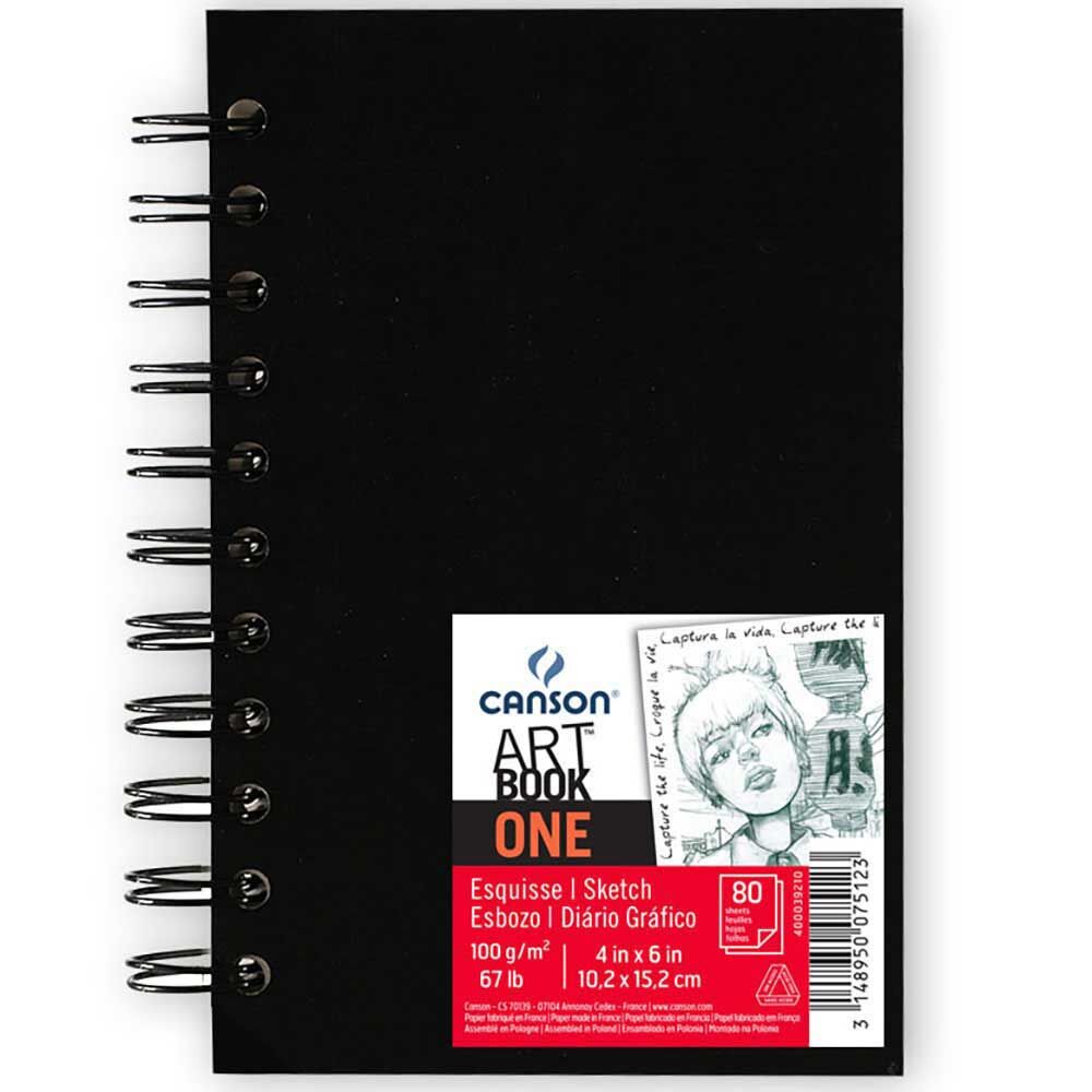 Canson Art Book One spirálos vázlatfüzet 100 g/m², 80 lap, 10,2 x 15,2 cm