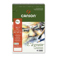 CANSON C a grain vázlattömb 224 g/m² A4, 30 lap, finomszemcsés, spirálozott