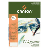 CANSON C a grain vázlattömb 180 g - 30 lap, A5, spirálkötés