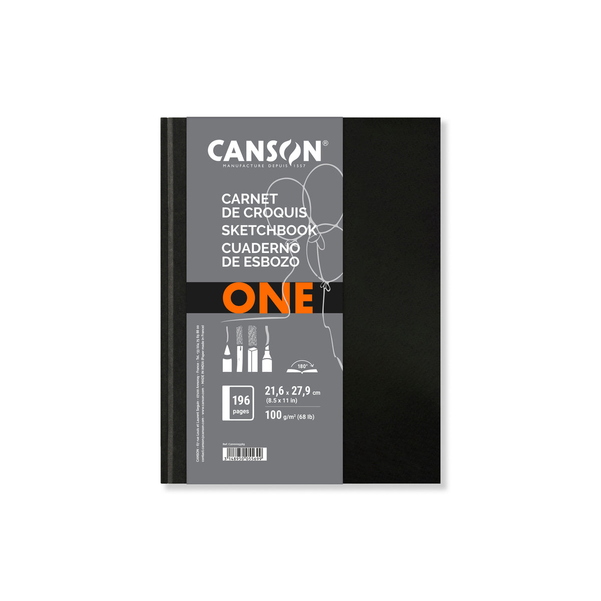 CANSON Canson Art Book One keménytáblás vázlatfüzet 100 g/m² 98 lap - 21,6 x 27,9 cm