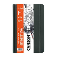 Canson Graduate Art Book keménytáblás vázlatfüzet 90 g/m² 184 lap 14 x 21,6 cm Dark Grey