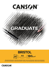 Canson Graduate Bristol rajztömb 180 g/m² - 20 lap, A5 ragasztott