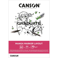 Canson Graduate Manga tömb 200 g/m² - 30 lap, A4, ragasztott