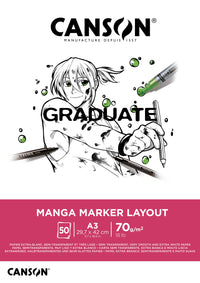 Canson Graduate Marker filctoll tömb 70 g/m² A3 ragasztott - 50 lap