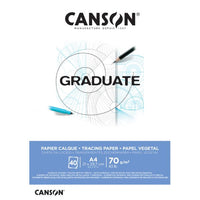 CANSON Graduate pausztömb A4 ragasztott 72 g/m² - 40 lap