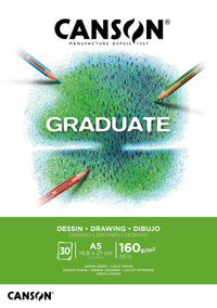 Canson Graduate rajztömb fehér 160 g/m² 30 lap A5 ragasztott