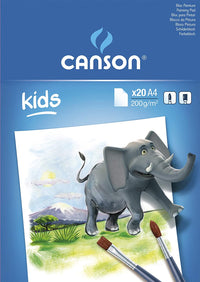 CANSON Kids rajztömb 200 g/m² 20 lap A4 ragasztott
