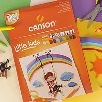 CANSON Kids színes vázlattömb A4 - 120 g/m², 30 lap, 10 színkeverék