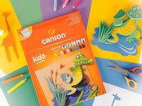 CANSON Kids színes vázlattömb 185 g/m² - 10 lap, 24 x 32 cm