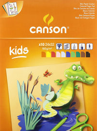 CANSON Kids színes vázlattömb 185 g/m² - 10 lap, 24 x 32 cm