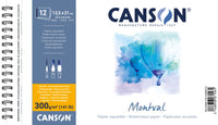 Canson Montval akvarelltömb CP 300 g/m² 12 lap 13,5 x 21 cm spirálkötéssel