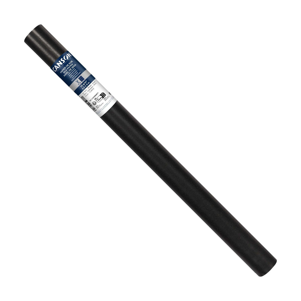 CANSON selyempapír tekercsben - 50 x 500 cm, 20 g – Fekete
