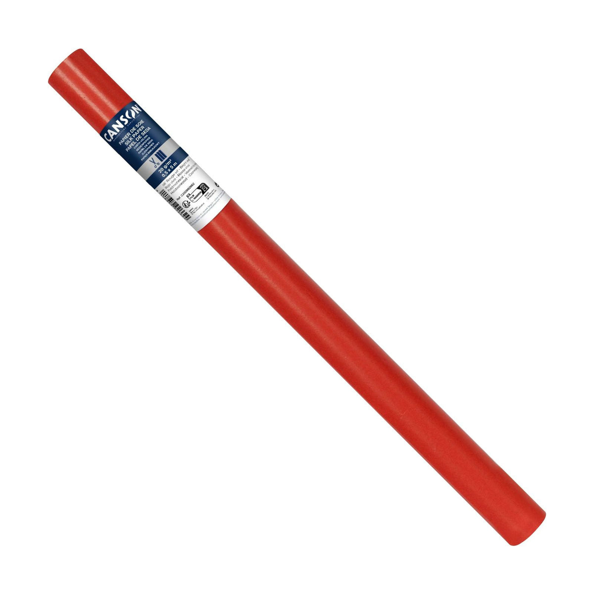 CANSON selyempapír tekercsben - 50 x 500 cm, 20 g – Piros