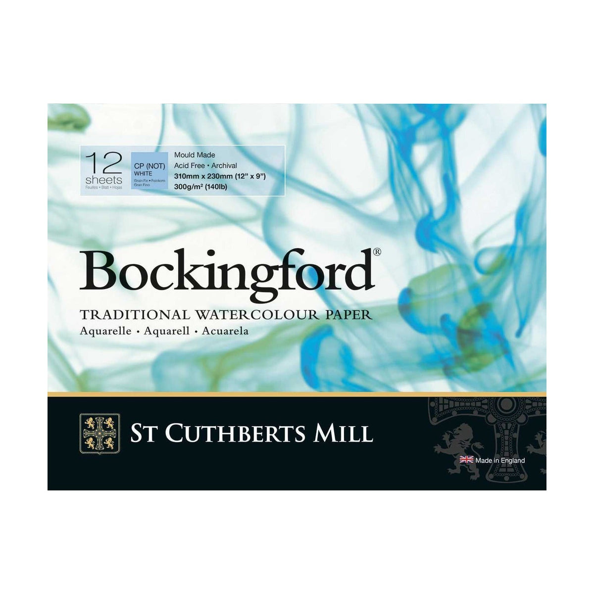 CANSON St Cuthberts Bockingford akvarelltömb CP fehér 300 g/m² - 12 lap