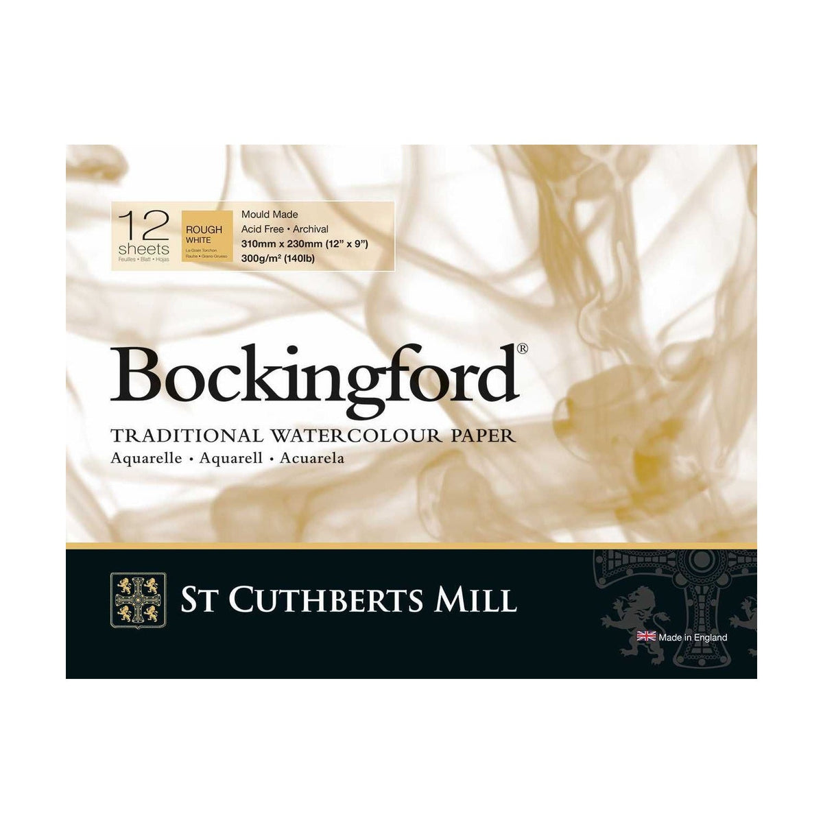 CANSON St Cuthberts Bockingford akvarelltömb Rough 300 g/m² - 12 lap