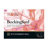 CANSON St Cuthberts Bockingford akvarelltömb sima (HP) fehér 300 g/m² - 12 lap
