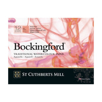 CANSON St Cuthberts Bockingford akvarelltömb sima (HP) fehér 300 g/m² - 12 lap