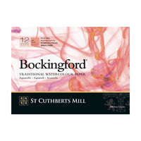 CANSON St Cuthberts Bockingford akvarelltömb sima (HP) fehér 300 g/m² - 12 lap
