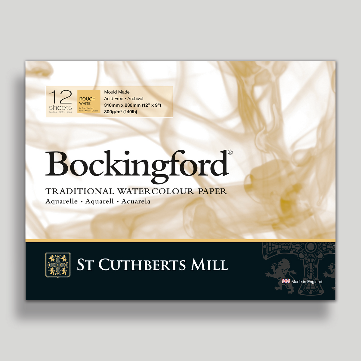 CANSON St Cuthberts Bockingford Rough akvarelltömb 300 g/m² 31 – 41 cm - 12 lap