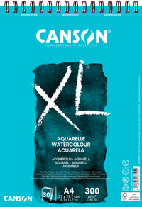 Canson XL akvarelltömb CP White 300 g/m² - 30 lap, A4, spirálozott