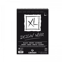 CANSON Canson XL Dessin Black vázlattömb 150 g/m², 40 lap, A4, spirálozott