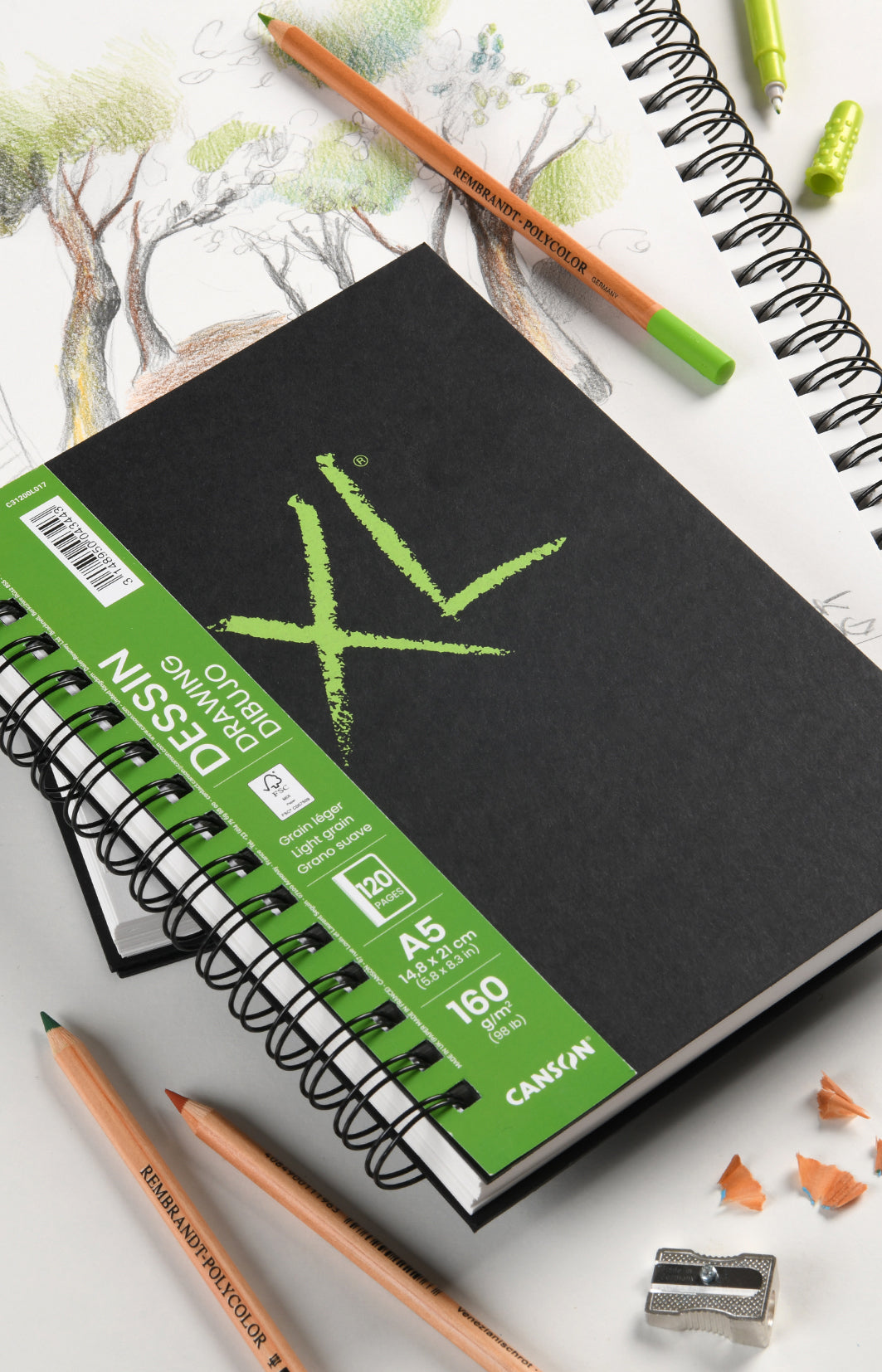Canson XL Drawing rajztömb 160 g/m² 120 lap A4