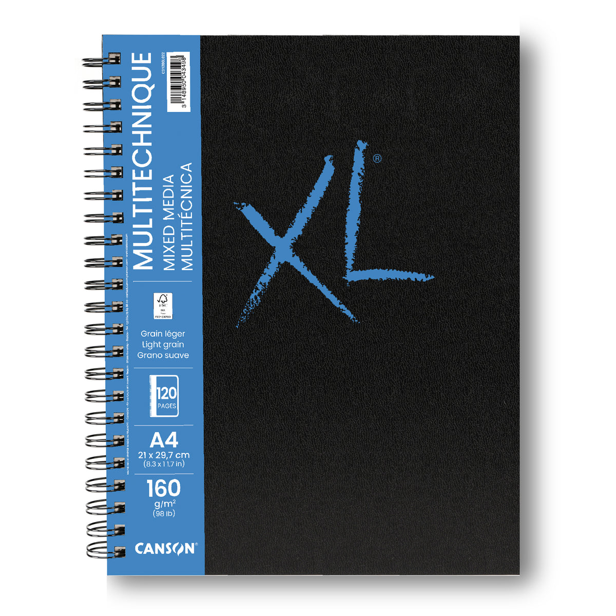CANSON Canson XL Mix Media ragasztott tömb 160 g - 120 lap, A4