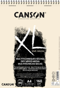 Canson XL Touch pasztelltömb Natural 160 g/m² 40 lap A4 spirálkötés