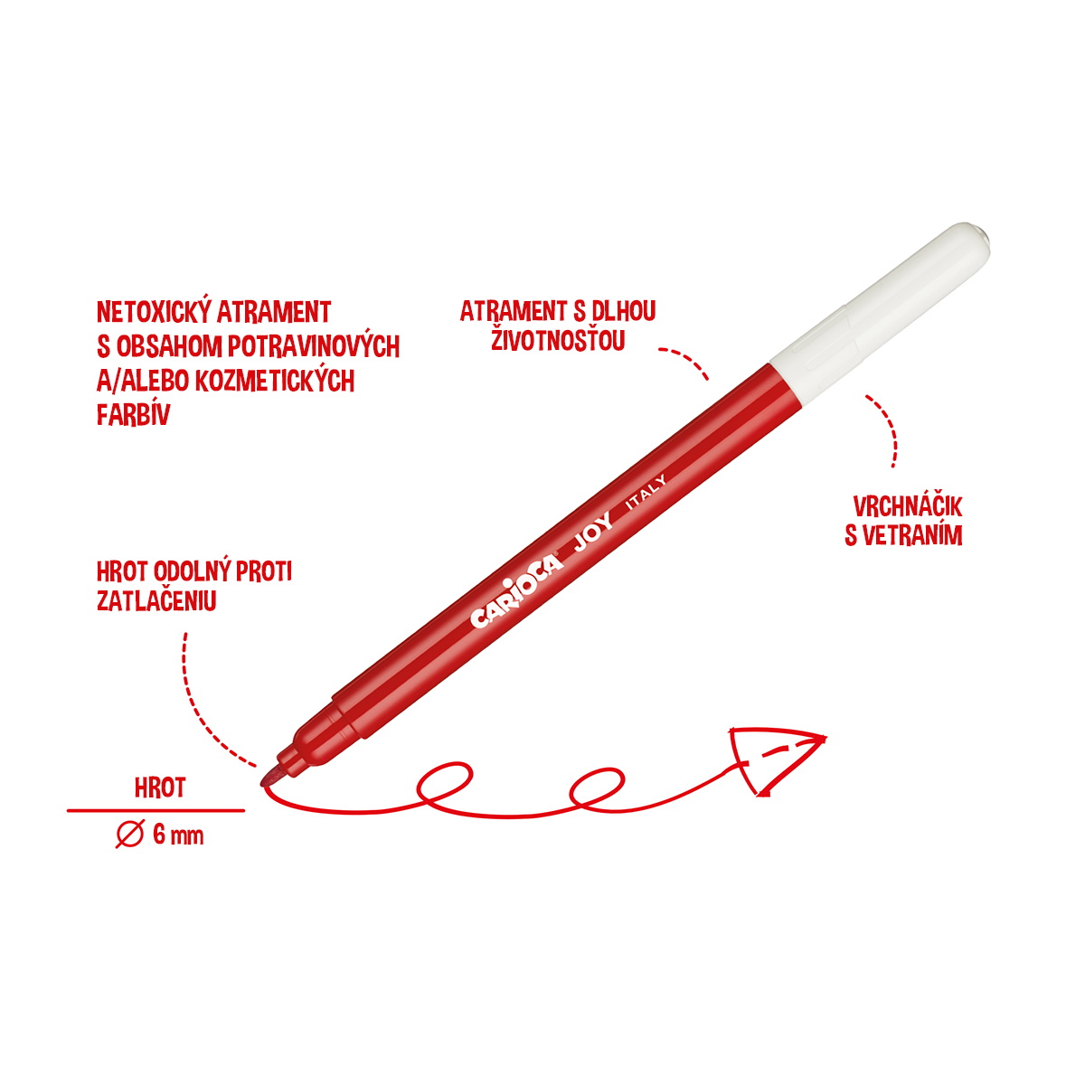 Carioca filctoll készlet iskolai kiszerelésben, vegyes színek